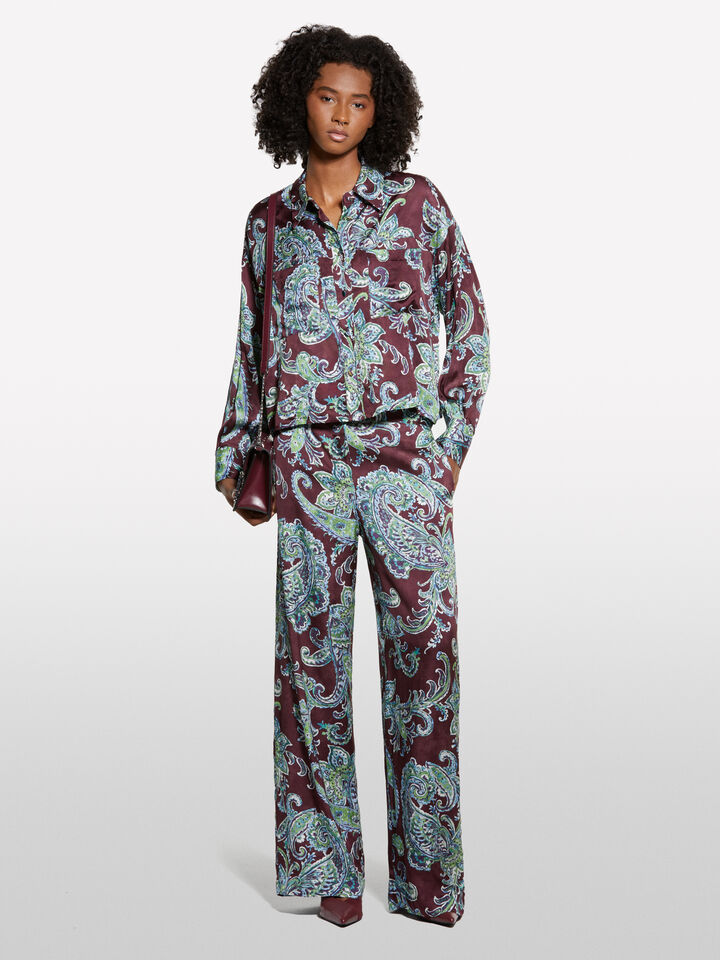 Paisley pattern shirt - women's shirts - Multi-color | Sisley image number 1